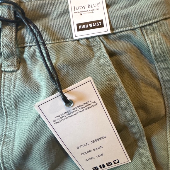 Judy Blue Women's Olive Cropped Pants - Picture 3 of 3